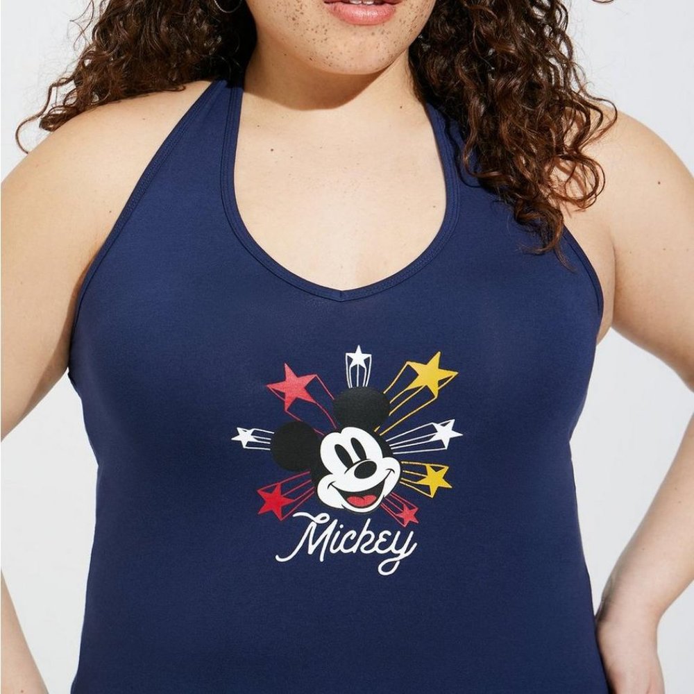 ❤️NWT VINTAGE TORRIID TEE - MICKEY MOUSE FOXY HALTER DISNEY AMERICANA  PLUS SIZE
